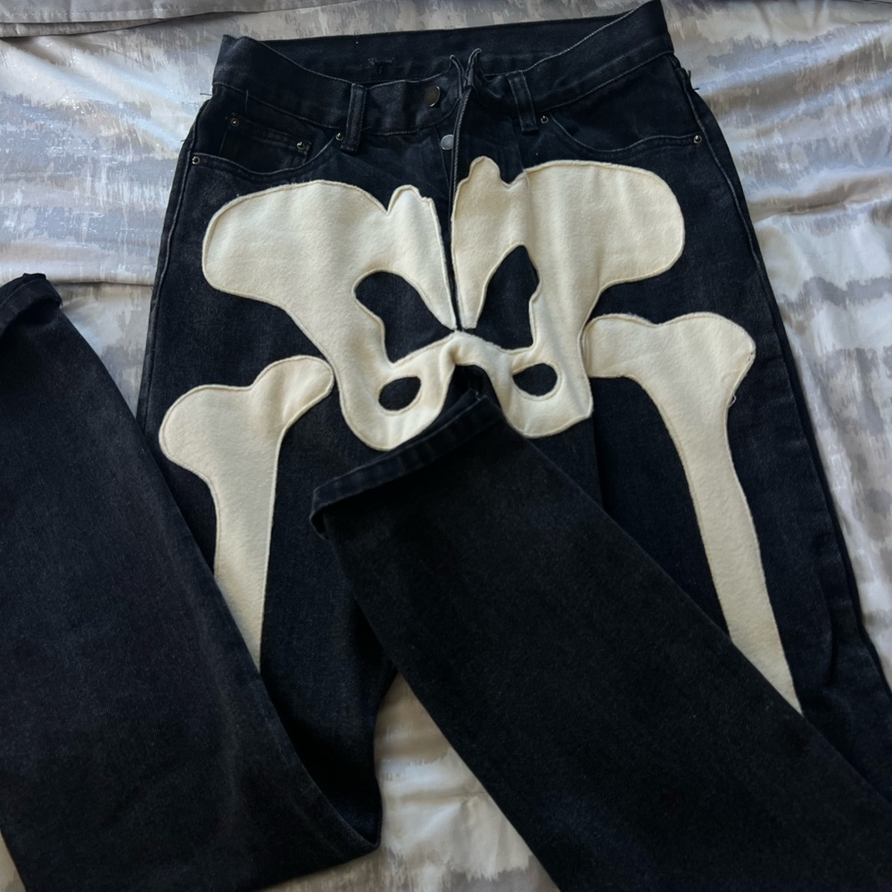 MNML skeleton pants